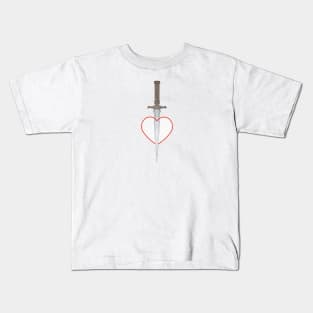 Love is a dagger Kids T-Shirt